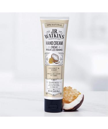 J R Watkins Coconut & Honey Hand Cream - 3.3 oz | Nourishing Moisturizer - Buy Online on GoSupps.com