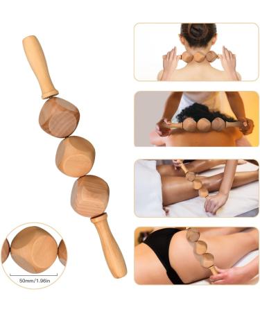 8PC Wooden Massage Therapy Tools Set | Gua Sha Scooter & Anti-Cellulite Massagers for Full-Body Muscle Pain Relief - Buy Online on GoSupps.com