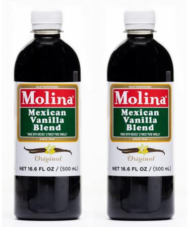 Molina Mexican Pure Vanilla Blend 33.86oz (2 Pack of 16.9oz Bottles)