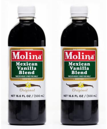 Molina Mexican Pure Vanilla Blend 33.86oz (2 Pack of 16.9oz Bottles) - Buy Online on GoSupps.com