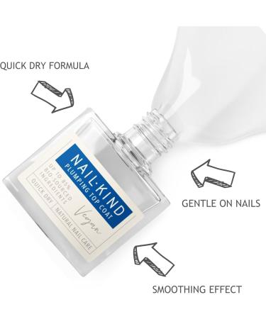 NAILKIND Plumping Top Coat - Mr Volume - Instant Gel-Look Shine - Voluminous Finish - Quick Dry Top Coat - Long Lasting Top Coat - Seals Nail Colour - Enhances Durability - 8ml Nail Plumping Top Coat - Buy Online on GoSupps.com