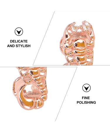 PLAFOPE 1pc Scorpion Single Braces Decor Removable Tooth Caps Scorpion Shaped Accessories Gold 14k 2X1cm Golden - Buy Online on GoSupps.com