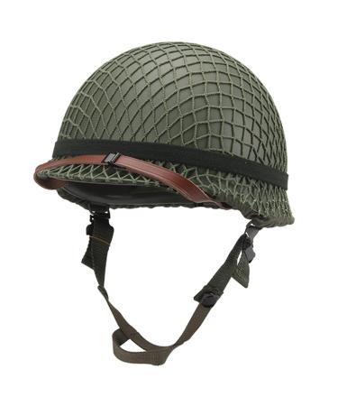SYLPHID Outdoor Green WW2 US M1 Helmet Steel Field with Net Cover cat Eye Belt Model A(with net&cat eye belt)