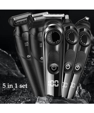 5 in 1 Hair Clippers & Trimmer for Men | Electric Beard Grooming Kit & Body Groomer - International Shipping Available - Buy Online on GoSupps.com