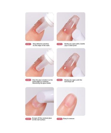 Solid Nail Glue - Solid Nail Gel | 10ml Press On Nail Glue | Long Lasting Strong Adhesive Non-Stick Hand Nail Extension Gel | Nail Buffer and Shine | Fake Acrylic Nails Extension Glue - Buy Online on GoSupps.com