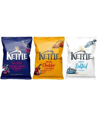 Kettle Hand Cooked Potato Chips Take Home Variety Box 48 x 25g | by IDEAONIC - Buy Online on GoSupps.com