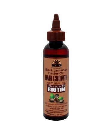 Okay Black Jamaican Castor Oil Hair Growth for Unisex - 4 oz Oil