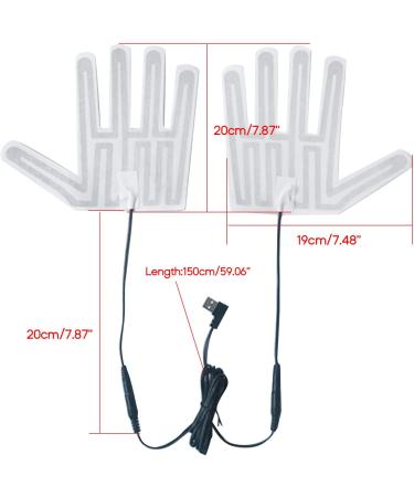 Yisawroy USB Carbon Fiber Heating Mat for Ski Gloves - 5V Electric Heating Element | Heated Gloves Pads for Ultimate Warmth - Buy Online on GoSupps.com