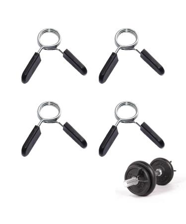 Dumbbar spring clasp spring clip dumbbell spring pier Sports feather festival spring closures dumbbell closures dumbbell clamp 4 pieces 30mm diameter