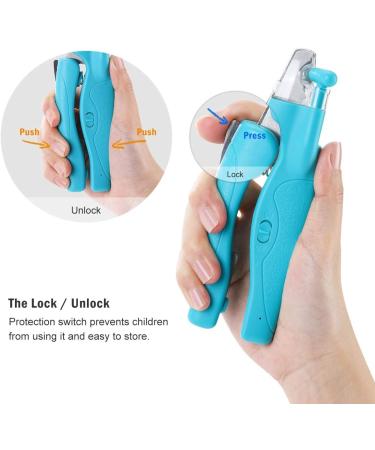 Professional Pet Nail Clipper with LED Light | Sharp Claw Cutter & Nail File for Small & Medium Dogs & Cats - Buy Online on GoSupps.com