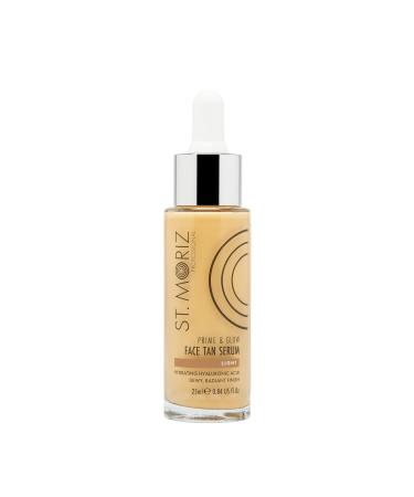 St. Moriz Professional Prime & Glow Self Tanning Face Serum 25ml Light Tan - Buy Online on GoSupps.com