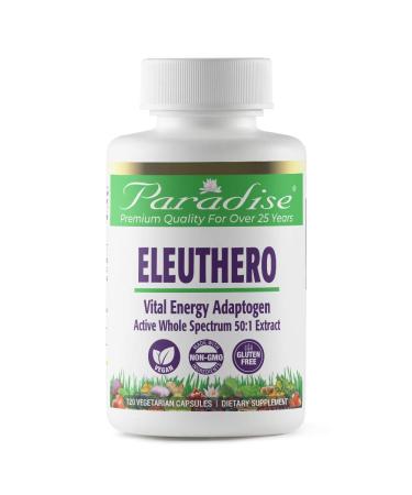 Paradise Herbs Eleuthero 120 Vegetarian Capsules