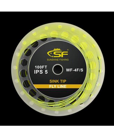 SF Sinking Tip Fly Fishing Line WF9F/S-100FT-5IPS Yellow&Black Freshwater - Buy Online on GoSupps.com