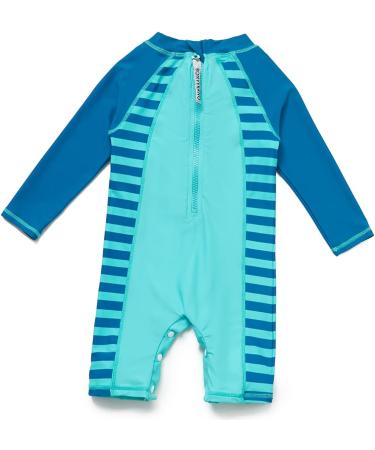 Bonverano Baby Boy UV Protection Swimsuit | Blue Dinosaur Design | 80/86 cm - Buy Online on GoSupps.com