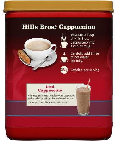 Hills Bros Cappuccino Double Moka Boisson sans sucre 340 g - Buy Online on GoSupps.com