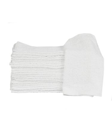 Nouvelle Legende Catalina Wash Cloth 12 x 12 White 24 Pack