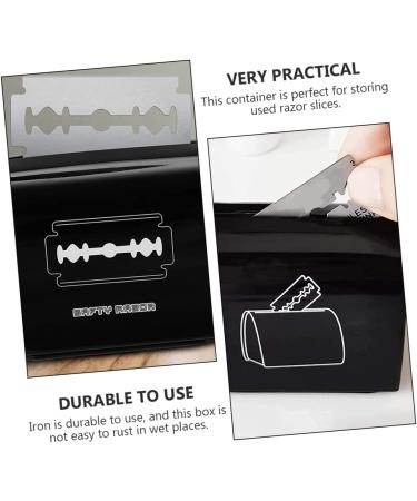 FRCOLOR 3-Stack Blade Recycling Box - Metal Waste Disposal Container for Razor Blades & Shaving - Sharp Waste Trash Can for Men - Buy Online on GoSupps.com