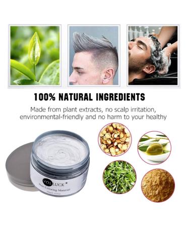 Silver Gray Hair Color Wax - Temporary Pomade for Cosplay & Halloween | 4.23 oz - Buy Online on GoSupps.com