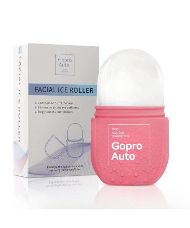Cube Ice Roller for Face, Ice Facial Roller for Eyes Neck Naturally Tone and Tighten Skin, De-puff Eye Bags, Add a Healthy Glow Cryotherapy Enhance Skin Elasticity (pink)