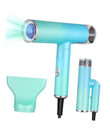 BIUDECO Foldable Hair Dryer Travel Diffuser Travel Hair Dryer Foldable Blow Dryer Hair Care Shell Material
