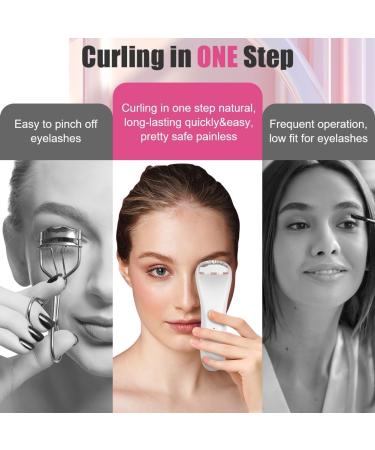 LOPHE Electric Heated Eyelash Curler Rechargeable Electric Curler with Smart Silicone Heating Pad 10s Quick Heat and Long-Lasting Eye Lashes Curler for Girl Women Lash Curling No Pinching - Buy Online on GoSupps.com