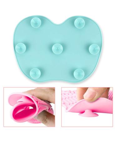 Ranphykx Silicone Makeup Brush Cleaning Mat - Large 9x6.6 Inch Scrubber with Suction Cup - Buy Online on GoSupps.com