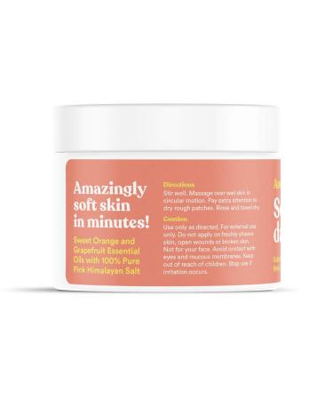 Asutra Dead Sea Salt Body Scrub Exfoliator (Vitamin C) 16 oz - Hydrating & Moisturizing with Coconut, Sweet Orange, Grapefruit, and Lemon Oils - Buy Online on GoSupps.com