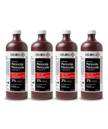 Hydrogen Peroxide 3% USP 4x473ml .
