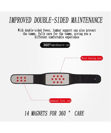 Thermally Self-Warming Magnetic Support Belt for Lower Back - Lumbar Strap & Posture Correction Corset for Seniors | Black Large - Ideal Gift for Comfort & Relief - Buy Online on GoSupps.com