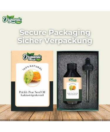  ORGANIC ZING Organic Zing Prickly Pear Seed Oil | Pure & Natural Essential Oil for Skincare Hair Care & Massage - 118ml/3.99fl oz - Buy Online on GoSupps.com