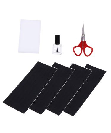 FOMIYES 1 Set Applique Non-Slip Sole Sticker Non-Slip mat Sole Protector Patch Sneaker Sole Mat Rubber Sports Shoes Sole Sticker Sole pad Protector Non-Slip Stickers Black 25X10X1cm