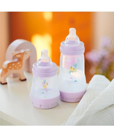 MAM 2 x Easy Start Anti-Colic Bottles 0+ Months Slow Flow (2 x 160 ml) Lilac + Sand - Feeding Bottle to Reduce Baby Colic and - Buy Online on GoSupps.com