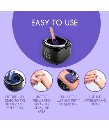 Bella Verde Wax Beans 2.2lb | Lavender Hard Wax Beads for Brazilian, Body, Legs, Face & More - Buy Online on GoSupps.com