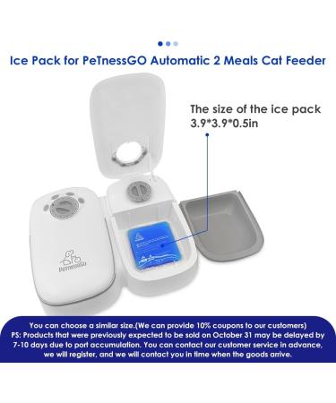 PeTnessGO Automatic 2 Meals Cat Feeder with Timer - Timed Portion Control for Dry & Semi-Moist Food - Food Dispenser for Cat & Dog - 48-Hour Timed - Buy Online on GoSupps.com