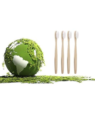 Suicra Natural Toothbrushes 10-Pack | Eco-Friendly Wooden Toothbrushes with Soft Bristles for Gentle Oral Care - Buy Online on GoSupps.com