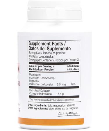 Ana Maria LaJusticia Collagen with Magnesium 180 Tabs - Healthy Teeth, Skin & Bones - Gluten-Free - Energy Boost - Skin Rejuvenation & Nervous System Support - Made in Spain - Buy Online on GoSupps.com