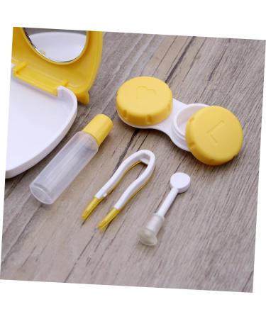 Gleavi 2 Piece Cartoon Case Container - Cute Mini Holder Storage for Glasses & Travel - Yellow - Buy Online on GoSupps.com