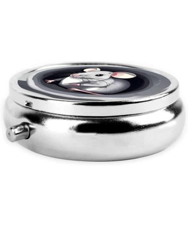 Shop Portable Round Pill Box with 3 Compartments - Ideal for Travel & Everyday Use | Mouse in The Holeround - Buy Online on GoSupps.com