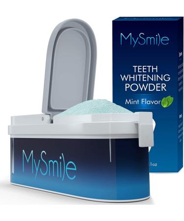 MySmile Teeth Whitening Powder for Tooth Whitening, Toothpaste Powder Teeth Whitener, Enamel Safe Whitening Tooth Powder, Tooth Whitening Effective Remover Stains from Coffee, Smoking, Wine