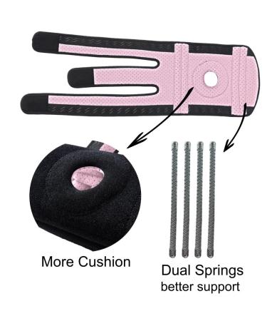 Buy King Mills Plus Size Knee Brace | Adjustable XL XXL Knee Sleeve for Pain Relief & Arthritis - Black & Pink - Perfect for Men & Women - Buy Online on GoSupps.com