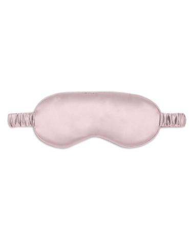 Mulberry Park - 100% Pure 22 Momme Silk Sleep Eye Mask - Smooth and Ultra Soft Comfortable Sleeping Mask with Silk Covered Strap Blocks Light for Full Night's Sleep - Rose Quartz