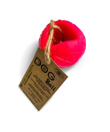 Lasama Moby Dog Ball free from toxic plasticizers and toxic ingredients Dog Ball (bright pink)