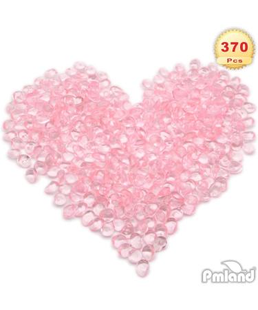PMLAND 370 PC 16mm Clear Acrylic Stones Table Scattering Wedding Bridal Baby Shower Decorations Soft Pink - Buy Online on GoSupps.com