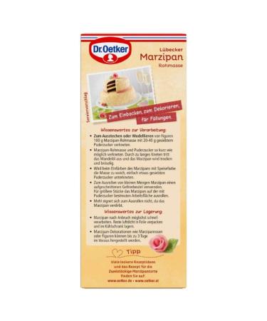Dr.Oetker L beck Marzipan Raw Mass 200g | 53% Almonds | Vegan Baking & Decorating | Quality from L beck - Buy Online on GoSupps.com