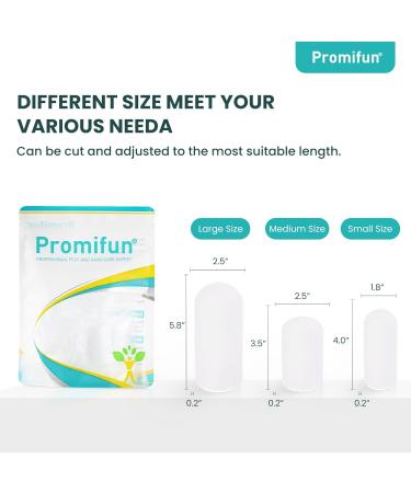 Silicone Toe Protectors - 4 Pairs Gel Toe Sleeves with Aloe Vera for Pain Relief & Protection from Corns - Transparent Color Medium Size - Buy Online on GoSupps.com