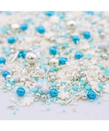 Super Sprinkle Schneegest ber 180g | Colorful Baking Sprinkles | Chocolate Pearl Cake Decoration | Sugar Snowflake Sprinkles | AZO Dye-Free | International Shipping - Buy Online on GoSupps.com