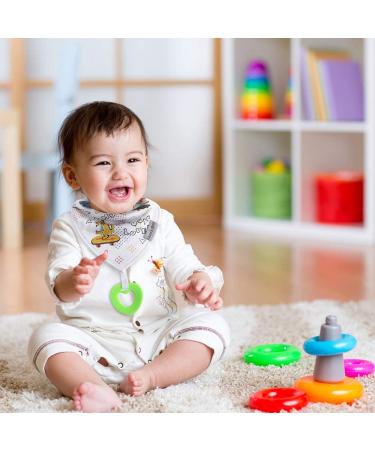 Vuminbox 6-Pack Baby Bandana Bibs | 100% Organic Cotton Super Absorbent & Soft Neckerchiefs for Boys & Girls - Adjustable Spitting Towels - Buy Online on GoSupps.com