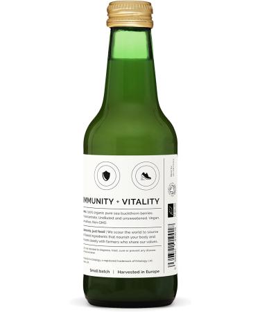 Jus d'Argousier 100% Bio 250 ml - Soutient l'Immunit et Stimule l' nergie - Riche en Vitamine C Om ga-7 et B ta-carot ne - Directement de la Ferme - Non Dilu - Sans Sucre Ajout ni Conservateur - Buy Online on GoSupps.com