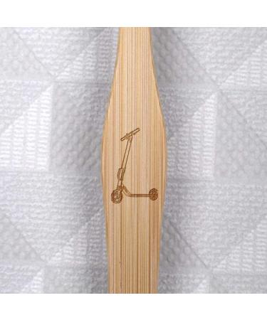 Azeeda Roller Bamboo Toothbrush - Eco-Friendly Biodegradable & Sustainable Oral Care - Buy Online on GoSupps.com