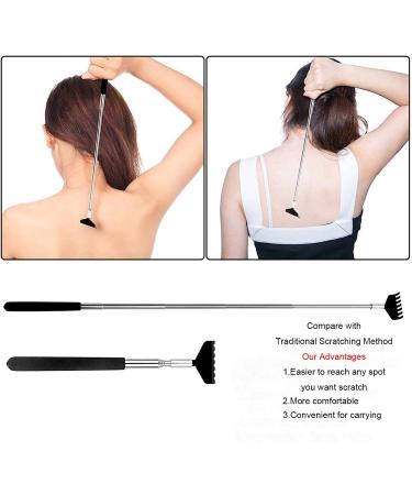 Portable Stainless Steel Telescopic Back Scratcher Set - 3 Pieces Itching Relief for Adults | Asymnm - Buy Online on GoSupps.com